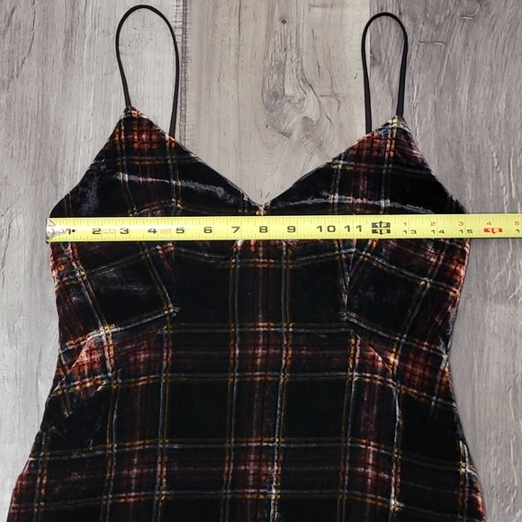 J. Crew Stewart Tartan Plaid Velvet Dress - Picture 8 of 15